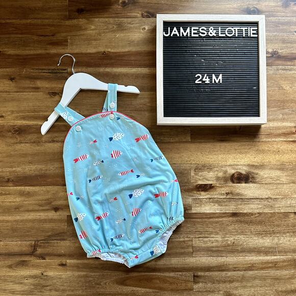 NEW James & Lottie Louis Fish Knit Bubble 24M - Picture 1 of 6